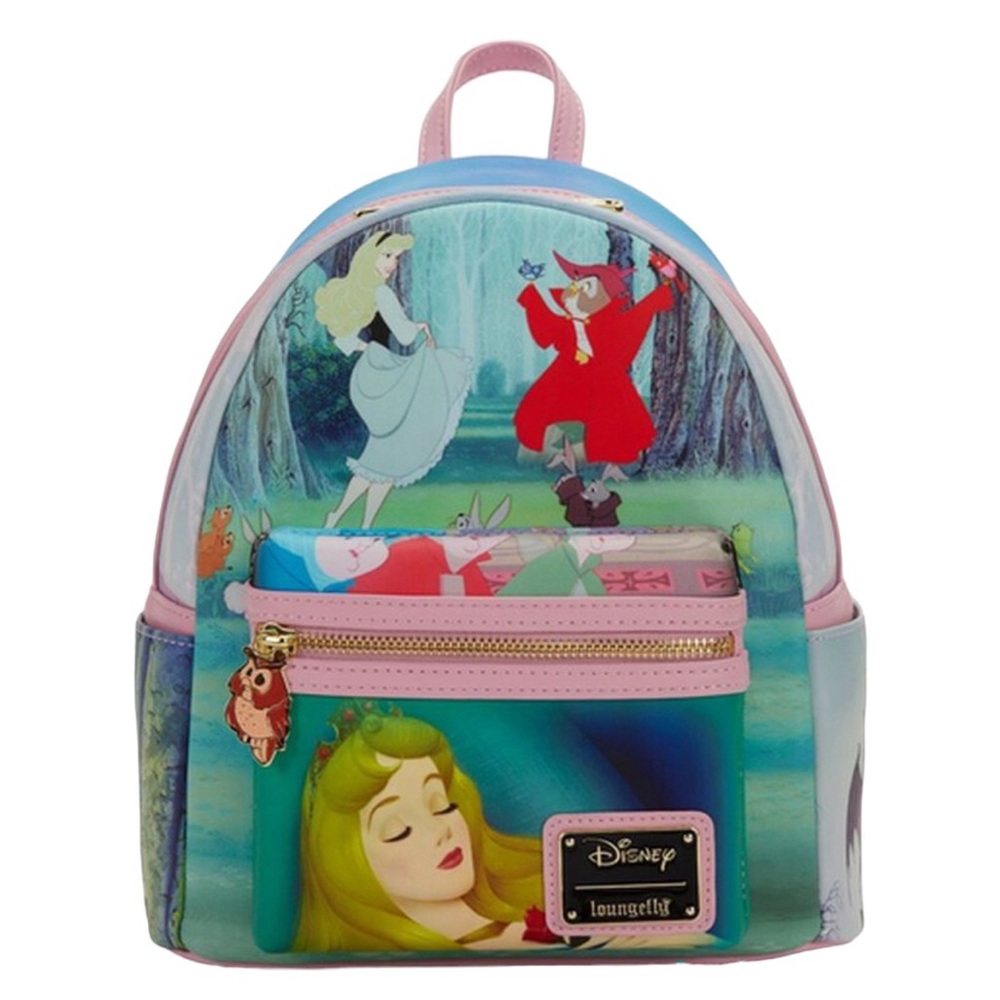 DISNEY Loungefly Sleeping Beauty Princess Scenes Mini Backpack NWT/NEW‎